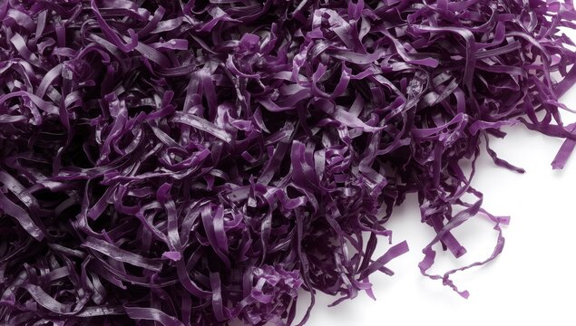 Zoomed-in image of nori seaweed on a white backdrop