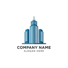 Obraz premium Modern City Skyline Logo Design Template.