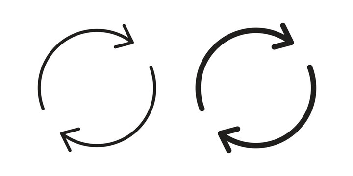 Exchange icon linear symbol. Vector Designs.