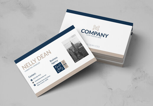 Business Card Template Layout