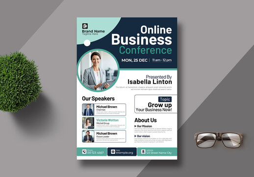 Business Conference Flyer Template Layout
