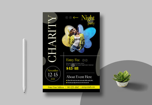 Charity Event Flyer Template Layout