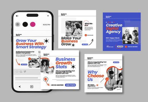 Modern Business Social Media Post Template