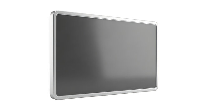 High-resolution flat screen tv isolated on transparent background