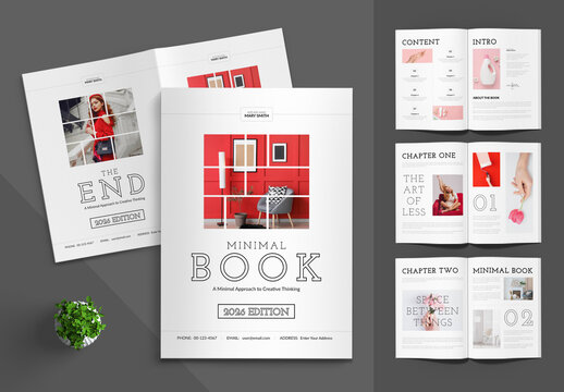 Minimal Book Template Layout