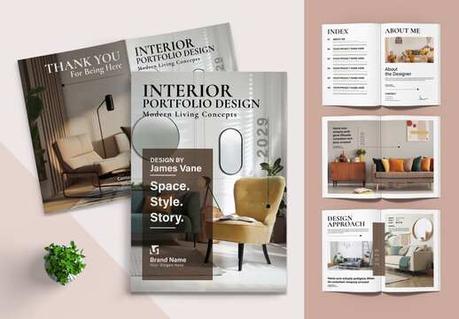 Modern Interior Portfolio Design
