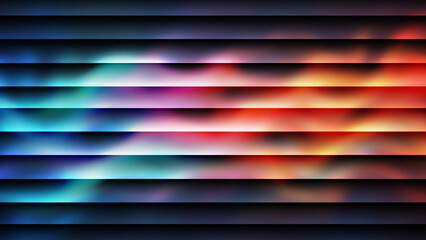 Obraz premium Vibrant abstract background with colorful horizontal stripes vector illustration