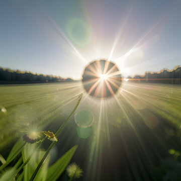 A sunlit afterimage of light