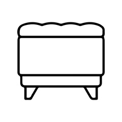 Upholstered Ottoman Icon
