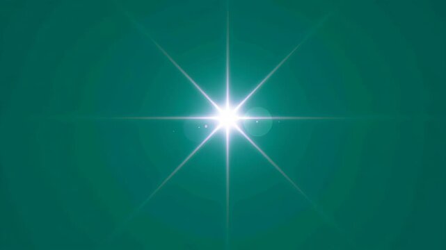 Light twinkle star starlight sunlight lightweight decoration explosion celebration animation motion flash ray abstract bright element festive flare glowing point of light teal background sparkle