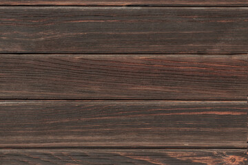 Dark brown wooden planks laid horizontally create a rustic textured background with visible grain and weathered boards, as a backdrop for design, packaging, web layouts, or interior mood imagery.