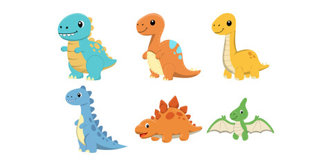 Illustration Cute Dinosaur Plush Toy © RizalAbdul