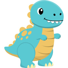 Illustration Cute Dinosaur Plush Toy © RizalAbdul