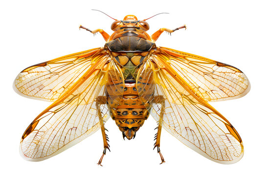 
cicada isolated on pure white background02