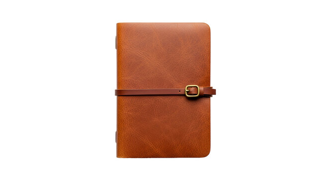 Brown Leather Journal with Lock Closure.