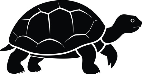 Desert Tortoise silhouette vector art Illustration