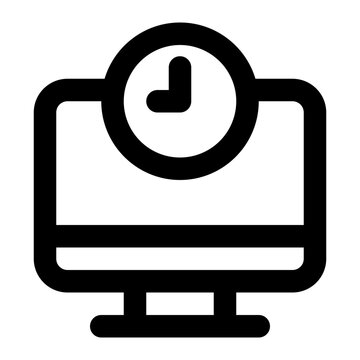 work time icon for illustration