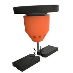 Laser Beam 3D Illustration