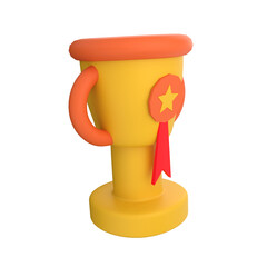 Trophy 3D Illustration