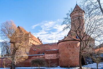 Wiosna w Olsztynie. Zamek Kapituły Warmińskiej w Olsztynie. © Janusz Lipiński