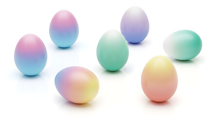 colorful easter eggs