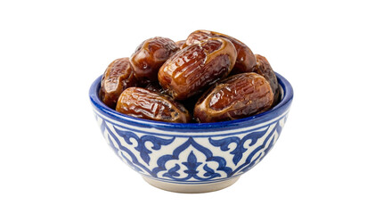Obraz premium Bowl of Dates, Ramadan, Eid, Eid Al fitr, Isolated, Transparent