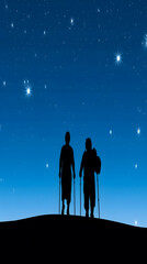 Fototapeta premium Stargazing Adventure