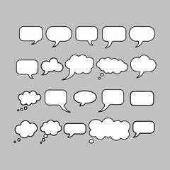 Fototapeta premium thinking ideas bubbles, Speech Bubbles, Speech Bubbles