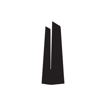 Minimalist Black Abstract Towers A Bold Geometric Design Statement