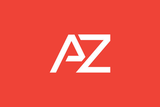 Stylized white "AZ" letters form a sleek, minimalist logo. Ideal for modern branding.