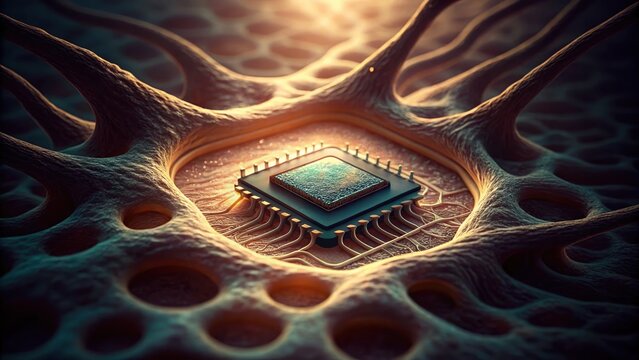 Biochip Embedded in Organic Structures with Unique Shapes and Perspective