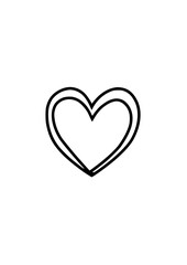 Clean Double-Line Heart Outline Icon &mdash; Simplicity, Clarity & the Universal Language of Love, Care, and Intentional Connection