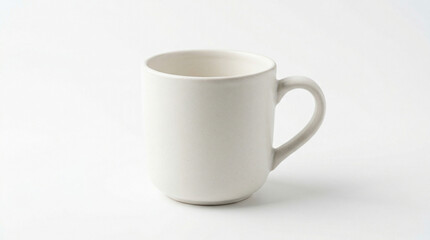 Fototapeta premium Blank Coffee Mug Isolated on White Background – Ceramic Cup Mockup for Hot Drinks