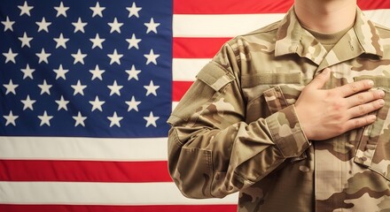 Fototapeta premium Memorial day tribute honoring fallen heroes on america's day of remembrance