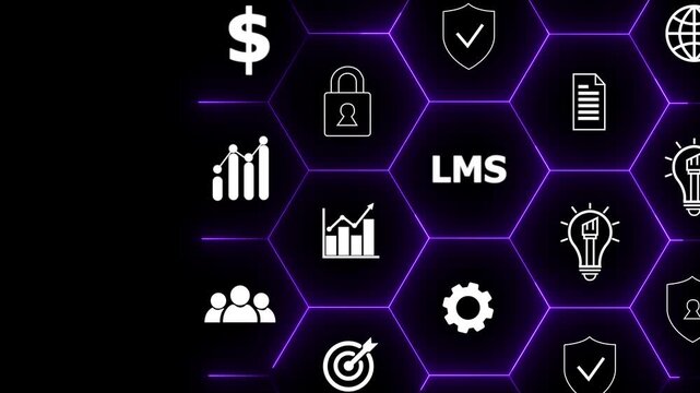 LMS -Learning Management System concept.Online learning platform. HR manager planning and analysis corporate learning management system to streamline content delivery and measure the effectiveness.4k