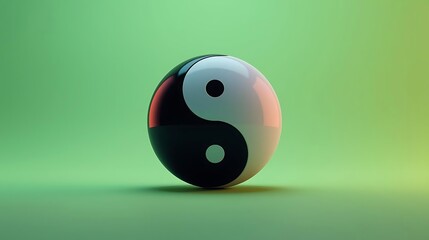 Black And White Yin Yang Ball