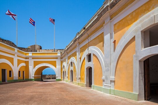 Main courtyard at Castillo San Felipe del Morro in the San Juan National Historic Site.