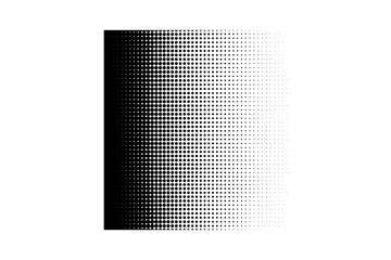 Abstract halftone pattern with gradients and dots in monochrome palette