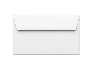 Simple white envelope on white background