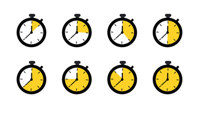 vector illustration of a stopwatch