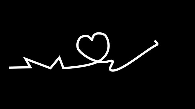 Animated arrow love line on transparent background, Set of animated love arrows on alpha channel, Animated love arrow,