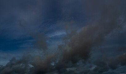 Cloud storm sky dark rain lightning thunder stormy typhoon nature light scene rainy atmosphere...
