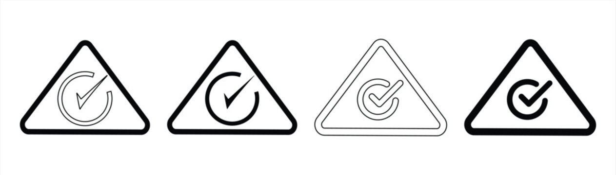 RCM check mark icon, with a check in the middle of a triangle, the standard symbol for Australian electronic technology products