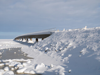 road construction site in Riutunkari, Oulu Finland