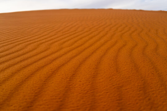 Sand dune pattern in Erg Chebbi Sahara Desert Morocco