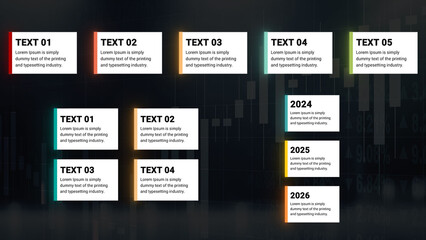 Simple Text Blocks With Glow Edge Effect