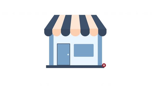 closed store animated icon