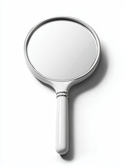 Elegant Handheld Mirror with Smooth Surface and Stylish Handle