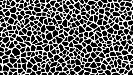 Black and White Abstract Mosaic Seamless Pattern background 