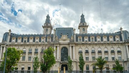 Fototapeta premium Historic and ornate architecture showcasing colonial and classical styles in Buenos Aires